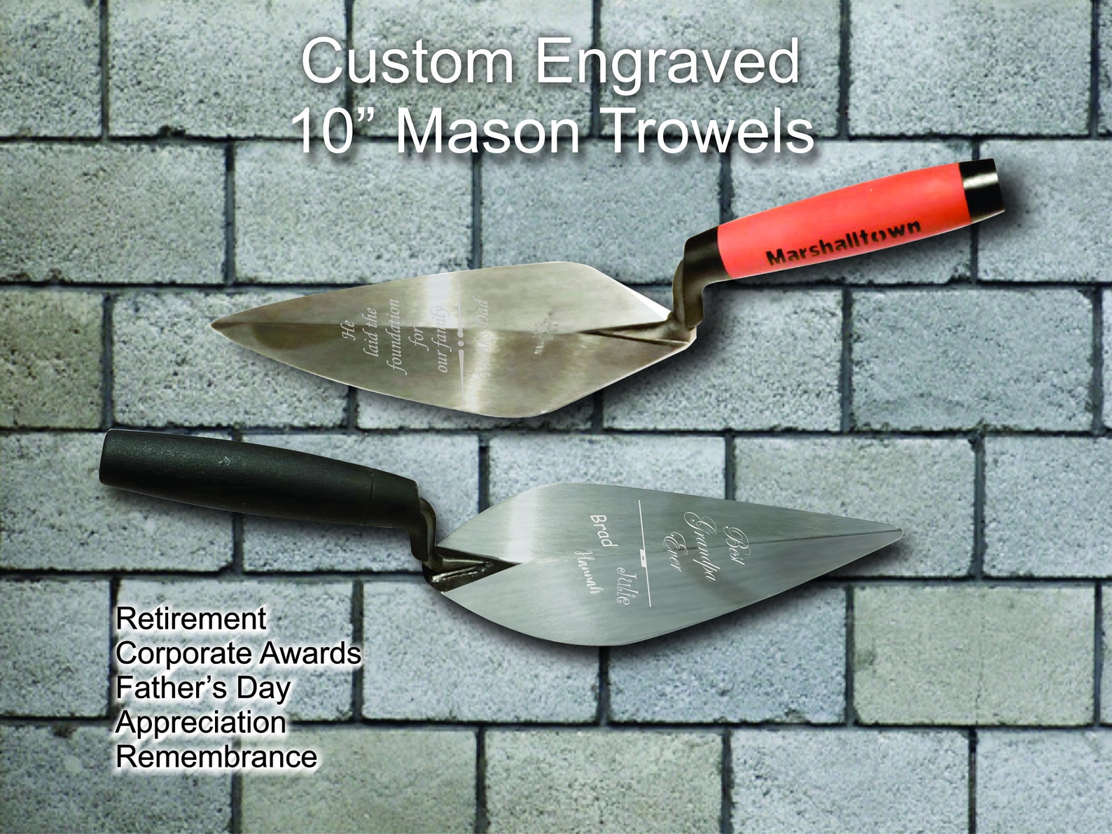 custom brick trowel