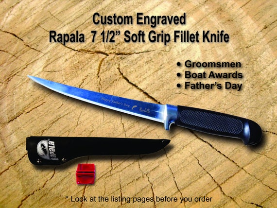 Fillet Knife, Rapala, Soft Grip Fillet Knife, Personalized Knife
