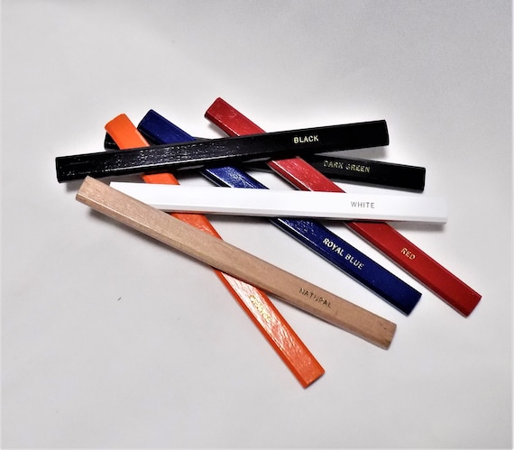 12 "Royal Blue"  Personalized Carpenter Pencils 