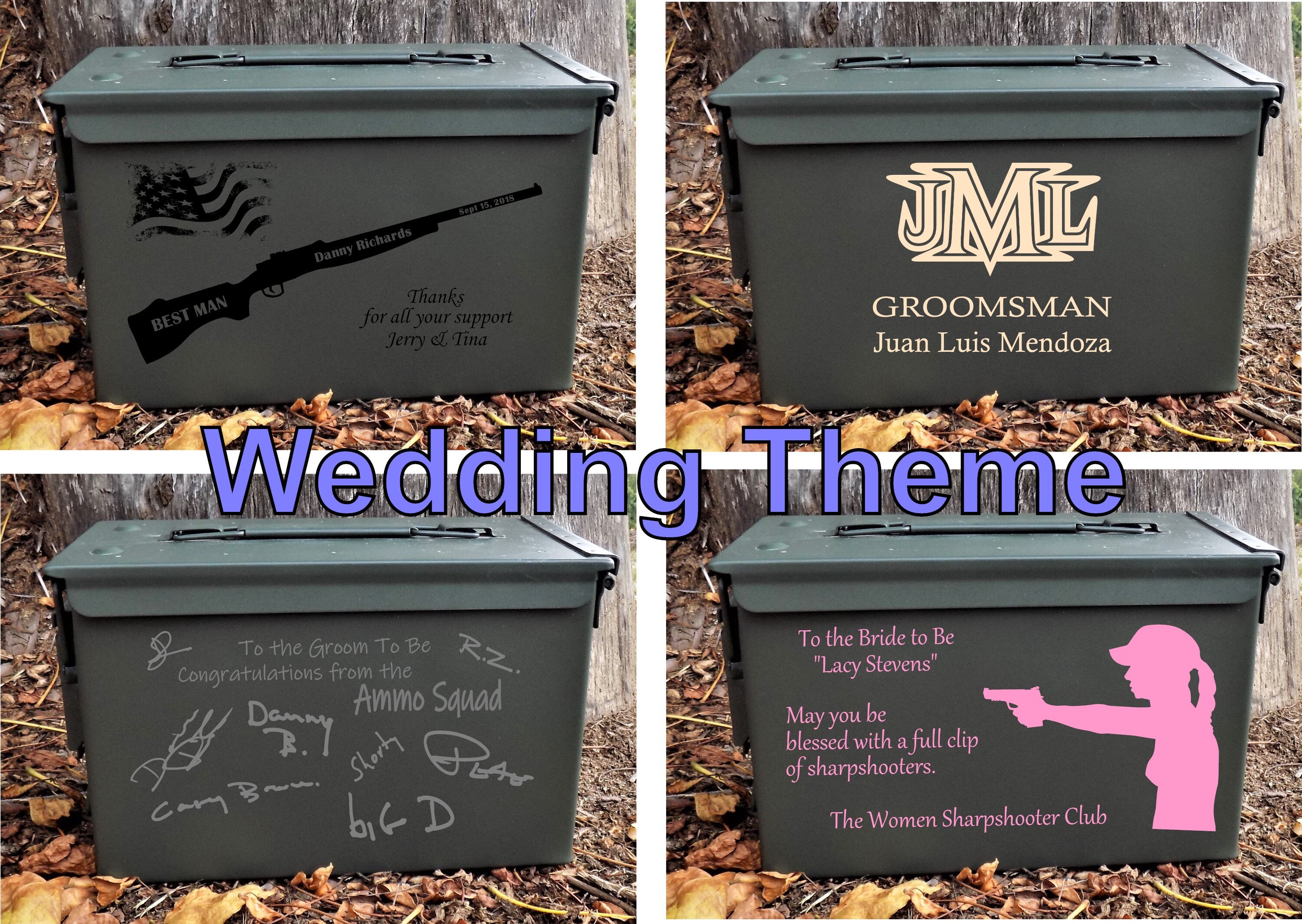 Ammo Box 50 caliber Personalized Ammo Box Best Man Gift Etsy