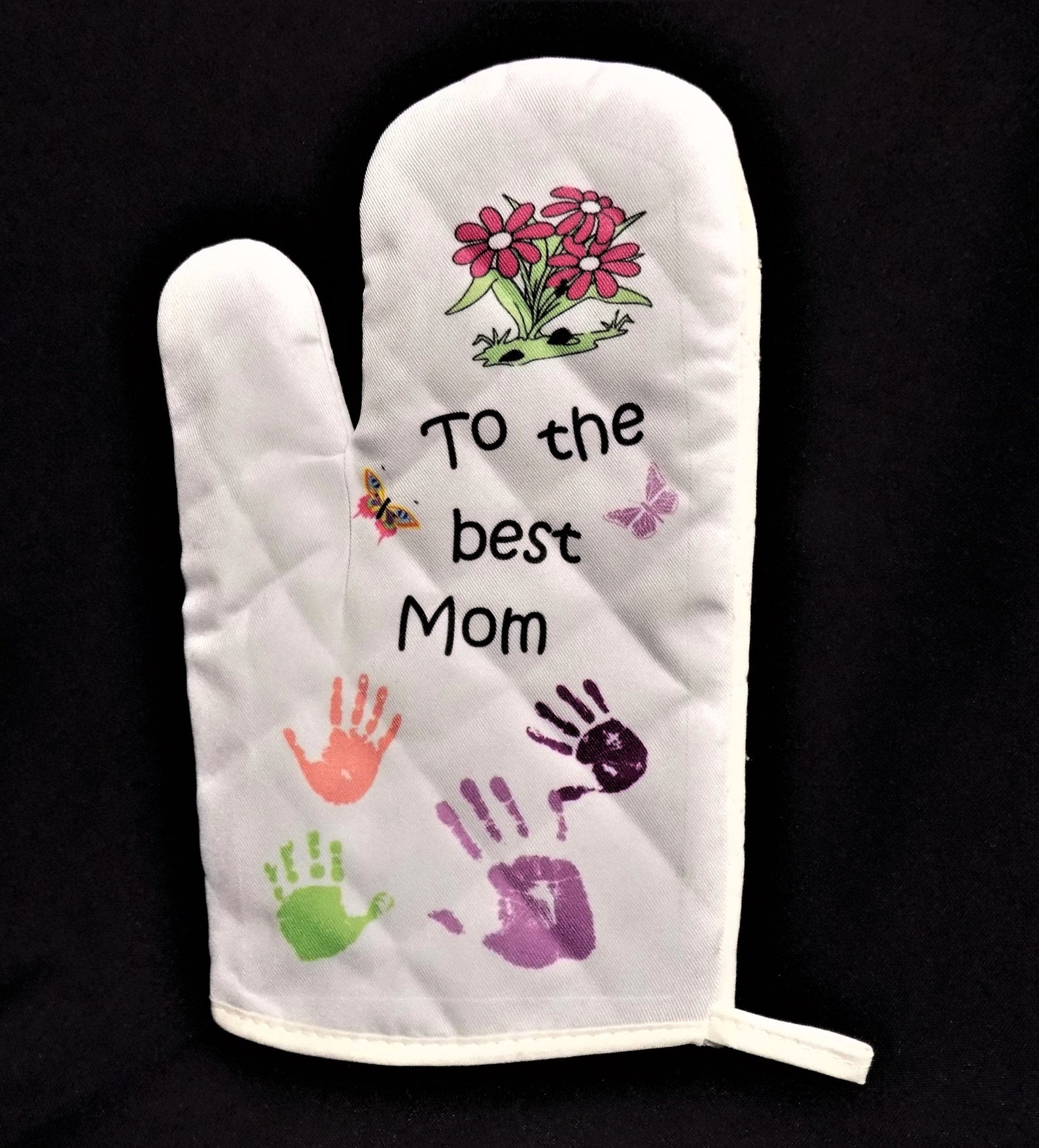 To the Best Mom Oven Mitt Custom Oven Mitt Gift Personalized Etsy