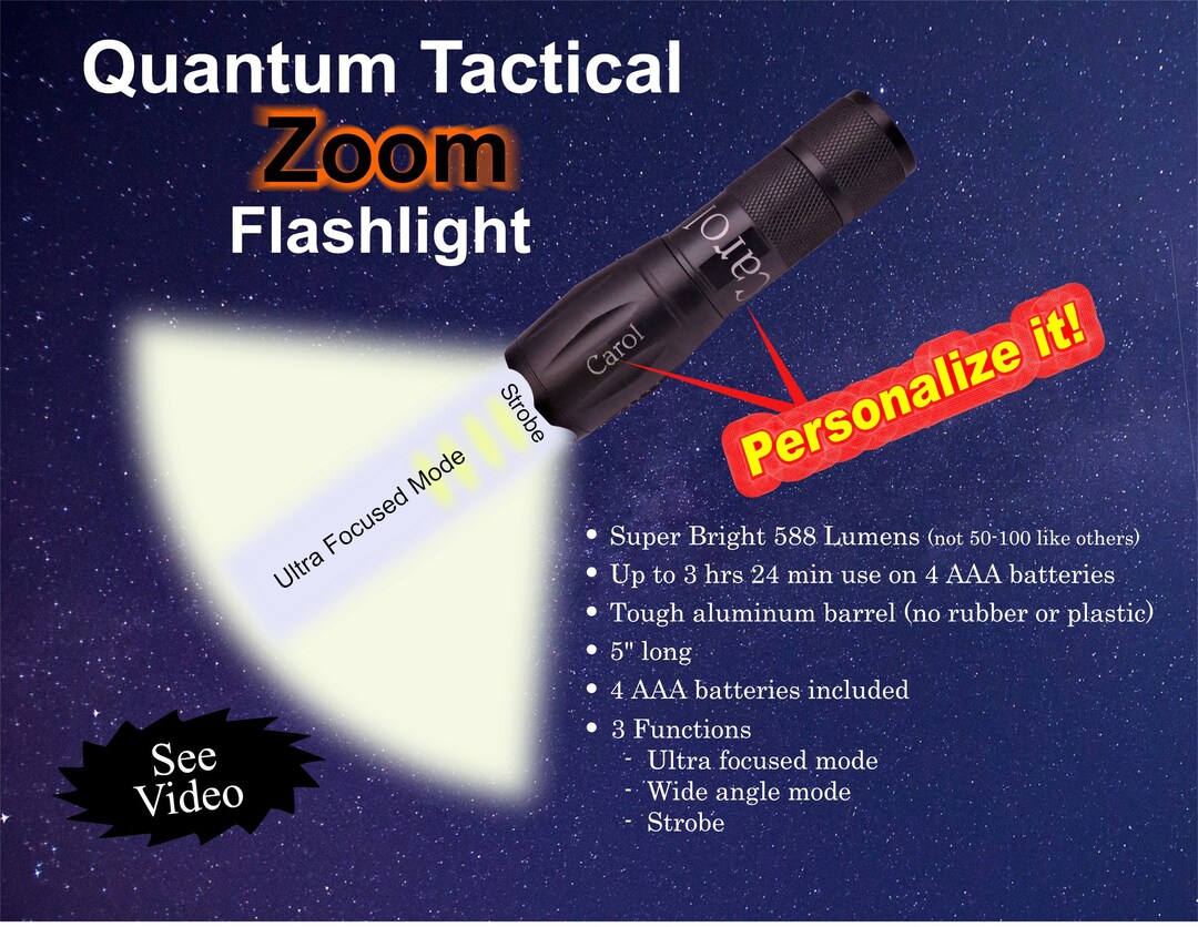 Flashlight, Personalized Flashlight, Custom Engraved Gift - Etsy