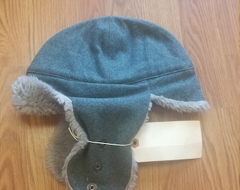 New Army Surplus Swiss Military Issue Men/'s Wool Winter Hat M//L Gray Cap