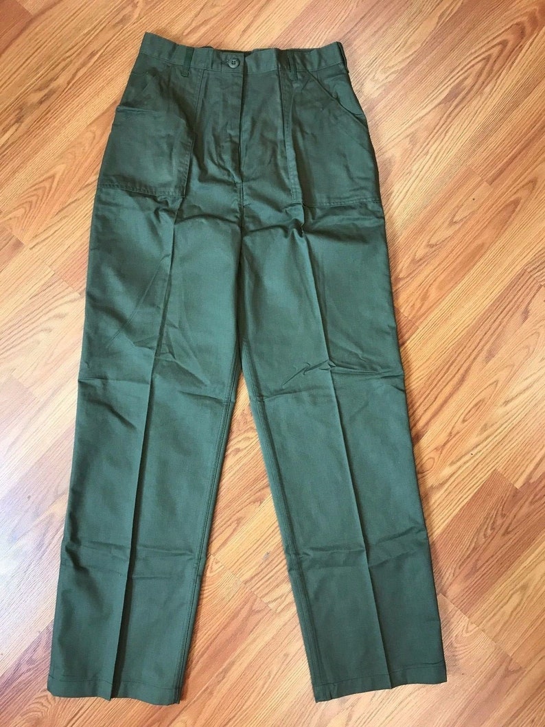 Vintage Army Pants Vietnam era vintage Fatigue army pants vietnam pants vintage military pants reclaimed fashion sz 1833