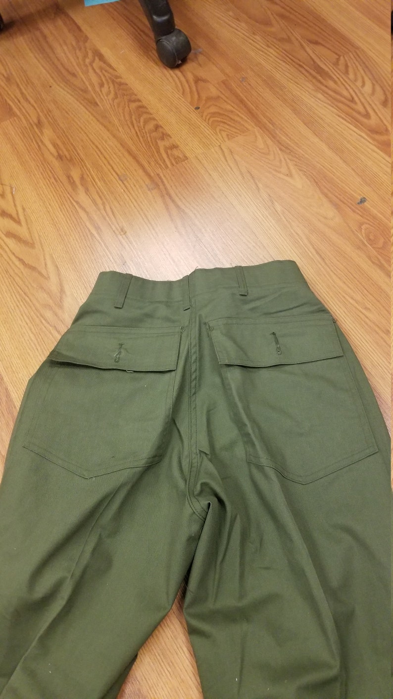 Vintage Army Pants Vietnam era vintage Fatigue army pants vietnam pants vintage military pants reclaimed fashion sz 1833