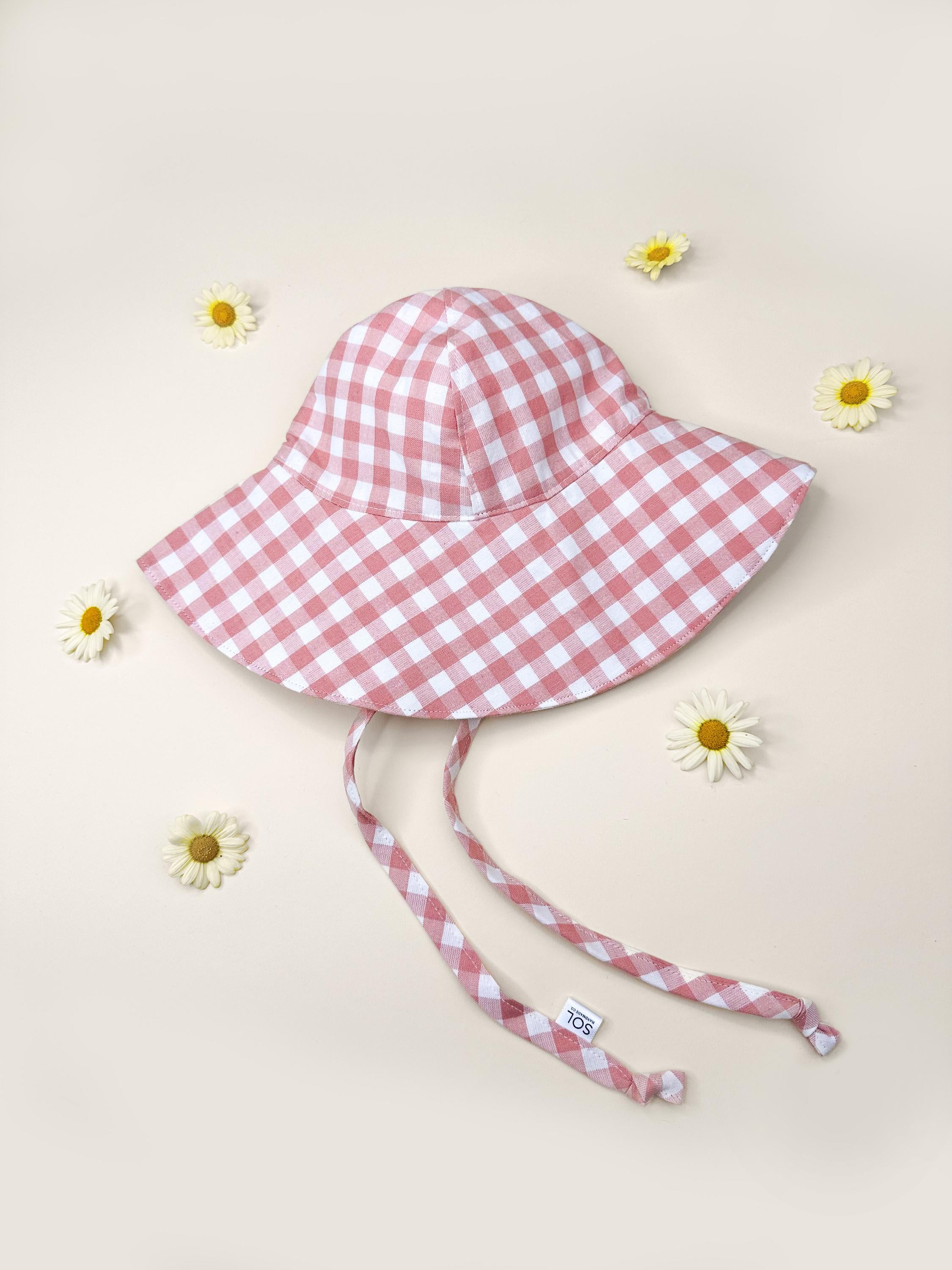 【Sinoon】★韓国人気★Gingham Check Bucket Hat Pink★ Sinoon】☆韓国人気☆Gingham Check Bucket Hat Pink☆ (sinoon