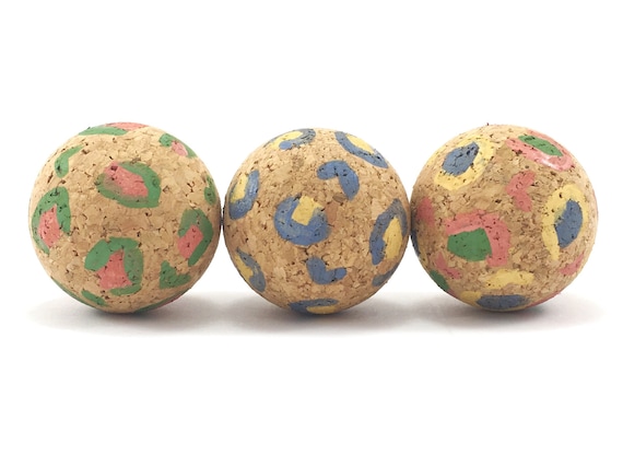 Cat Ball Toys in Eco Friendly Cork, Leopard Print Design, Natural Cat Toys,  Unique Cat Toys, Interactive Cat Toys, Fun Cat Toys, Kitten Toys - Etsy