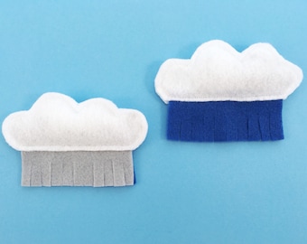 Organic Catnip Cat Toy | Recycled Felt Cloud & Rain | Eco-Friendly