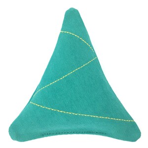 Jouet pour chat arbre de Noël en coton vert émeraude bio avec herbe à chat bio, cadeau de Noël pour chaton, jouet pour chat de Noël écologique avec herbe à chat