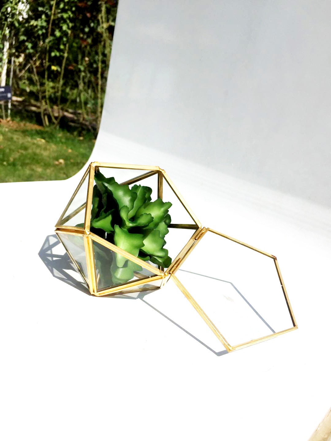 Wedding Ring Box Geometric Terrarium Ring Box With Etsy