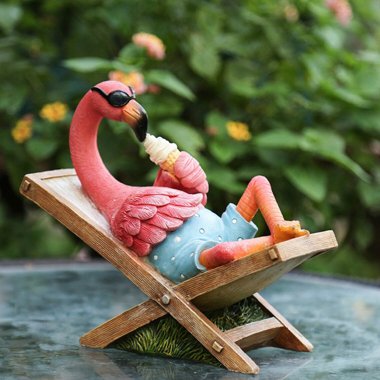 Summer Flamingos Garden Decoryard Patio Lawn Funny Fairy Etsy