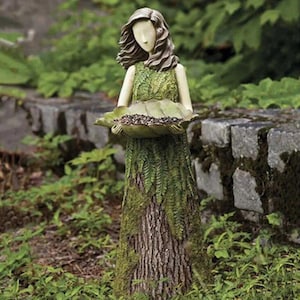 Forest Story Decor Outdoor – Tree Hugger Yard Art Garden Decoration – Unique Bird Feeders for Outdoors and Indoors – fairy girl