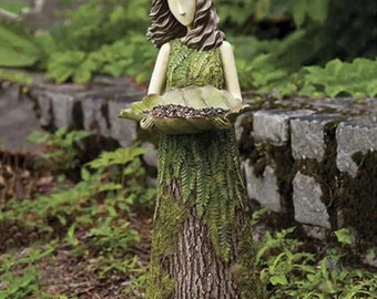 Forest Story Decor Outdoor – Tree Hugger Yard Art Garden Decoration – Unique Bird Feeders for Outdoors and Indoors – fairy girl