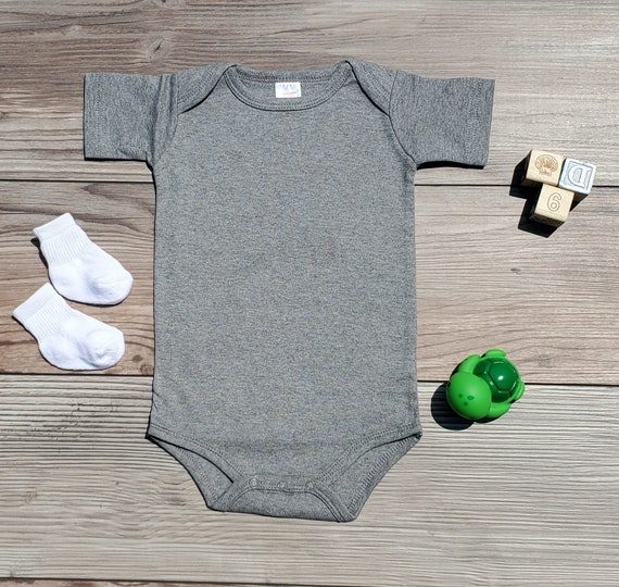 Gray Onesie Blank Onesie Blankbaby Blanksblank Bodysuits Etsy