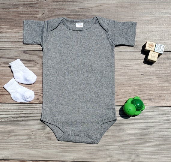 Gray Onesie Blank Onesie Blankbaby Blanksblank Bodysuits - Etsy