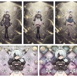 2B Fanart Prints | Xenaheliodor | 2B | Nier | Anime Poster | A4 Size | 210x297mm