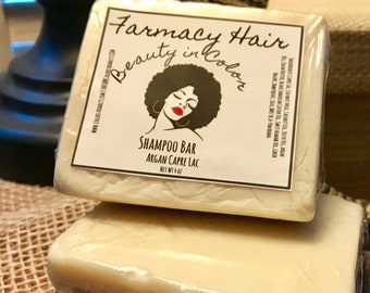 Argan Oil Shampoo Bar: Goat Milk & Shea Butter, Natural Hair Cleanser