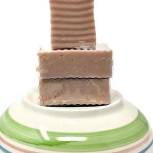 Unscented Rose Clay and Pomegranate Soap. Bison Tallow and Donkey Milk Soap