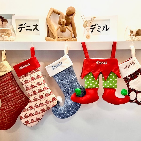 Christmas Stocking Patterns/ 4 different design