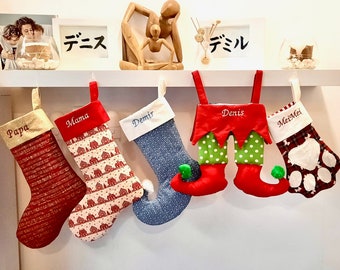 Christmas Stocking Patterns/ 4 different design