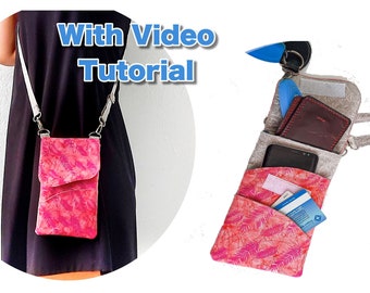 Crossbody Phone Bag PDF Pattern/ 2 different sizes