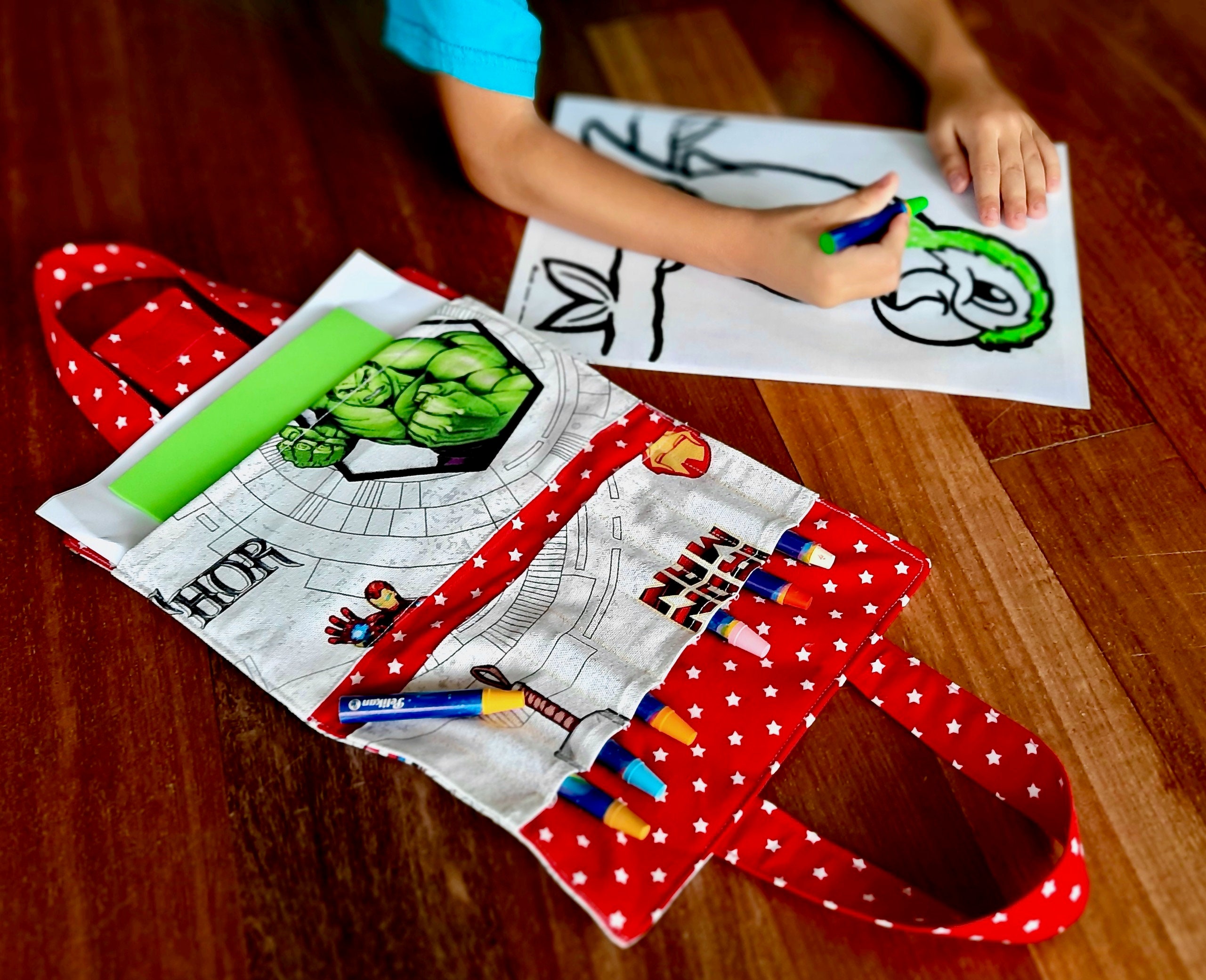 Crayon Bag Pattern / 2 sizes Etsy