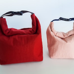 Modèle de sac à lunch / 2 tailles différentes avec poche