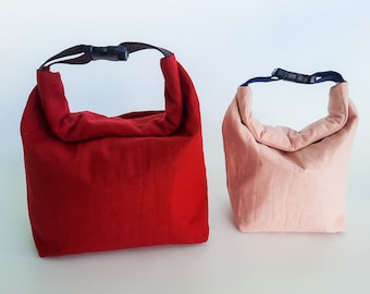 Modèle de sac à lunch / 2 tailles différentes avec poche