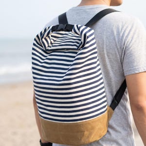 Roll Top Backpack Sewing Pattern PDF, Easy Dry Bag Backpack, 2 Sizes 10L & 20L, Gym and Beach Bag Pattern