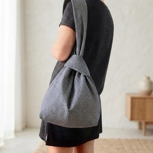 Reversible Knot Bag Pattern- 4 different sizes and style /Video Tutorial