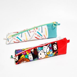 Patron de trousse triangulaire avec 2 tailles différentes