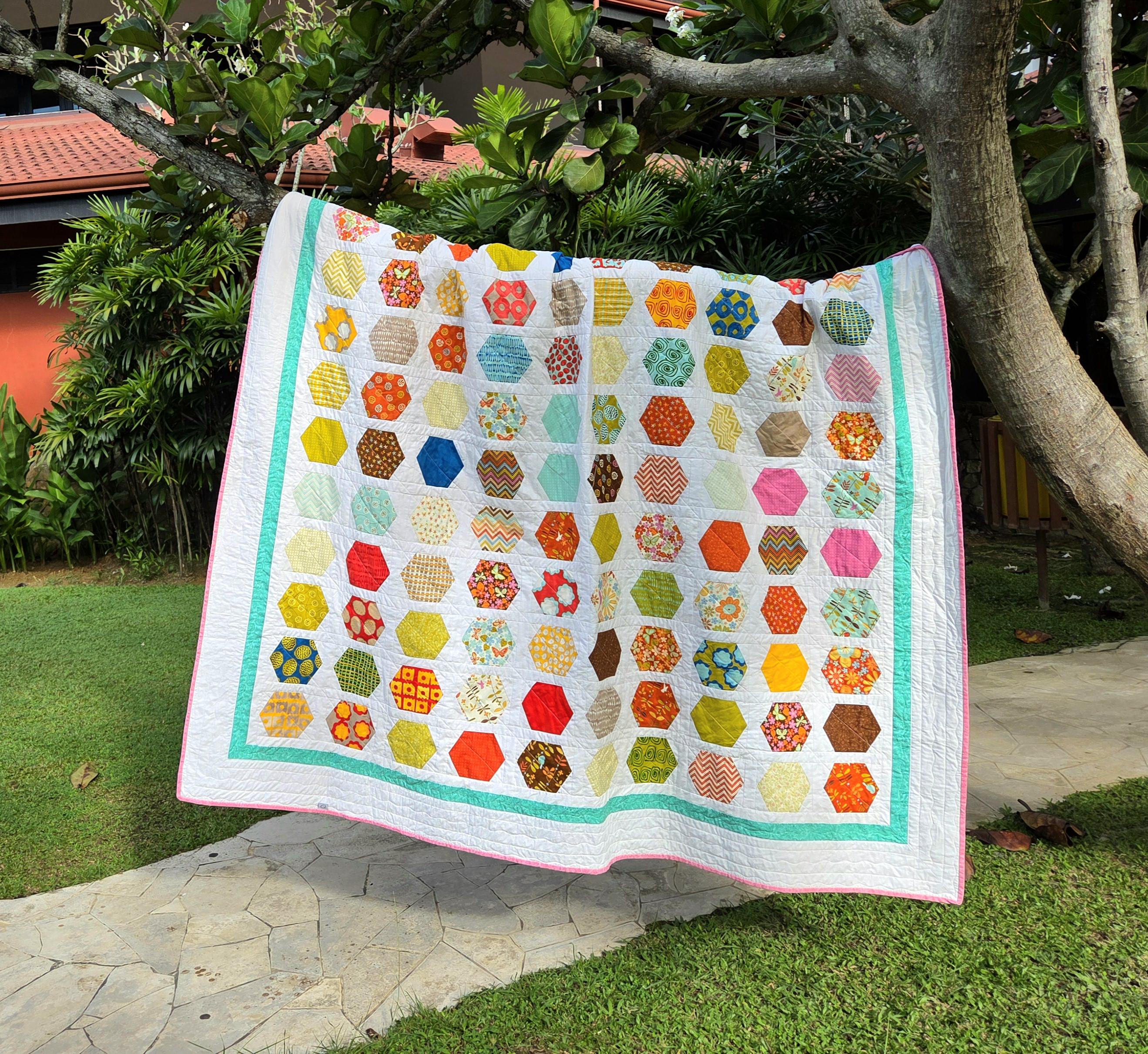 Patchwork hexagon - Etsy 日本