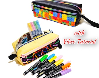 Box Pencil Case with Pocket PDF pattern