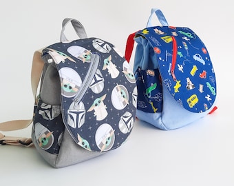 Backpack Sewing Pattern/ Children Back Bag 2 different sizes.