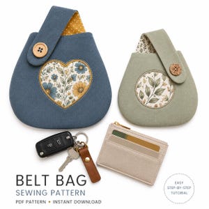 Modello per marsupio (2 misure) / Modello per mini pochette GRATUITO