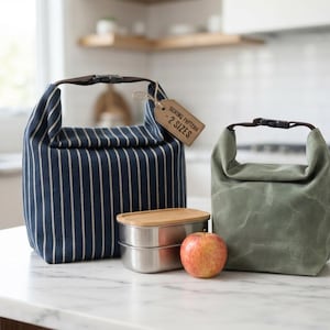 Lunchbox Bag Pattern/ 2 different sizes with pocket