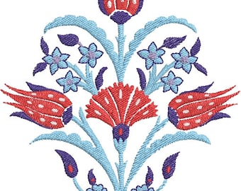 Turkish Tulip  Machine Embroidery Design