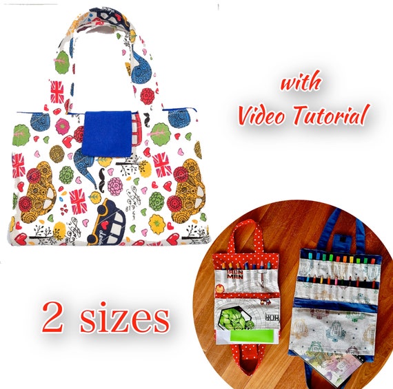 Crayon Bag Pattern / 2 Sizes Etsy