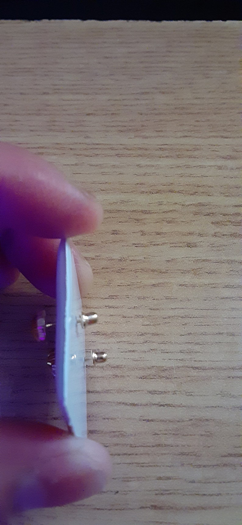 Earring Stud made with solid 14K Yellow Gold and Safety Screw Back 6mm.