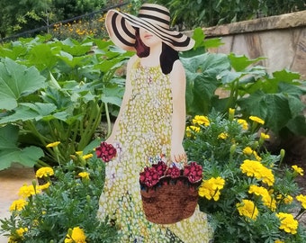 Picking Flowers - Garden Art