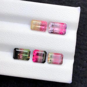 5.6ct Natural Bicolor & Multicolor Tourmaline Lot Ethically Sourced from Afghanistan