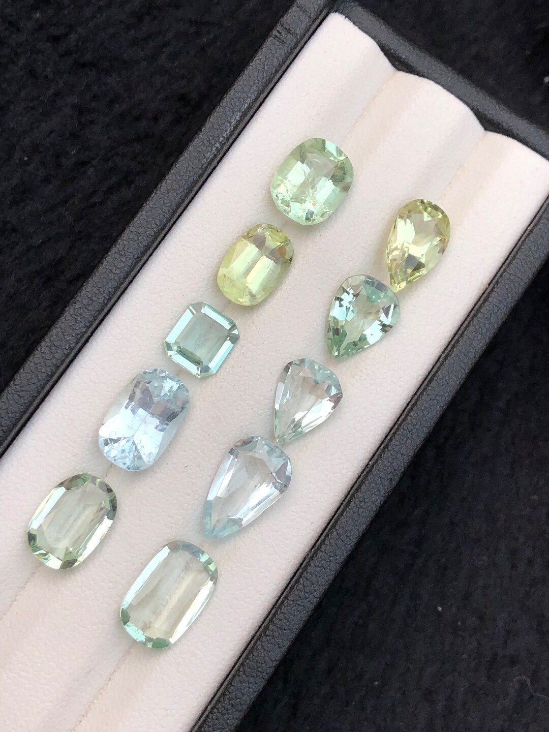 28 Carat Faceted Beryl Gemstone Lot: Natural Vibrant Colors - Etsy Canada
