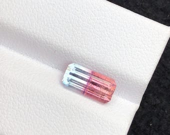 1,7 Karat seltener einzigartiger dreifarbiger natürlicher Turmalin, ethisch bezogen aus Afghanistan