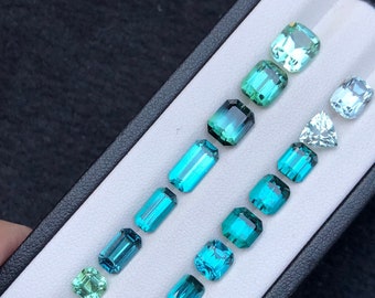 20ct Afghani Lagoon Blue Tourmaline Lot: Ethically Sourced Gemstones