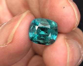 Teal bluish green tourmaline