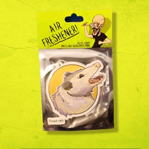 Screaming Opossum air freshener