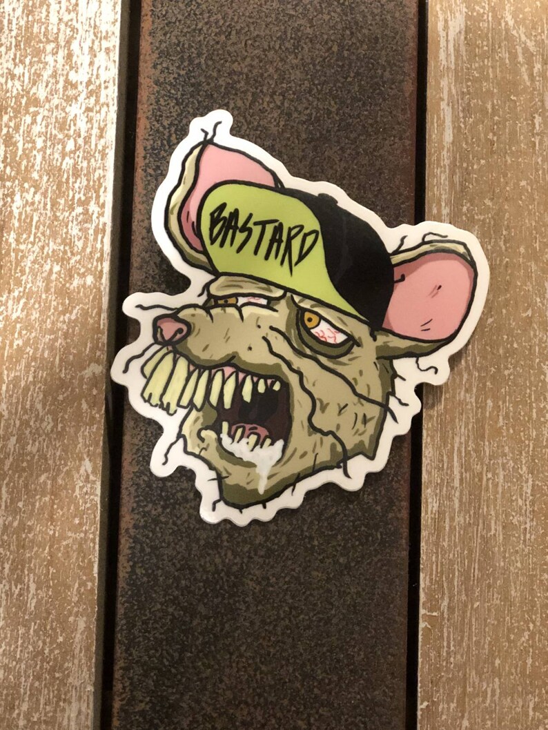 Rat Bastard Sticker Etsy