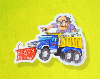 Ready to Plow Frank Reynolds Danny devito Sticker | It's Always Sunny in Philadelphia. Matnis Toboggan  for Laptops, Water Bottles and more