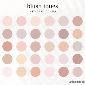 30 Dreamy Blush Instagram Highlight Cover | Pastell Insta Story | Abstrakte und einfarbige Farben | Neutrale pinke Symbole | IG Story Highlights