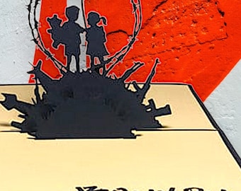 Banksy Kids on Guns Pop up Card - Graffiti Street Art - Etsy